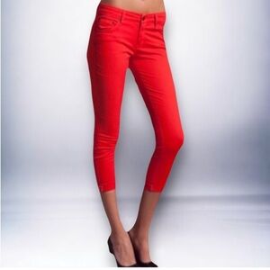 MOTHER The Looker Crop, Cruel Summer Twill Bonfire